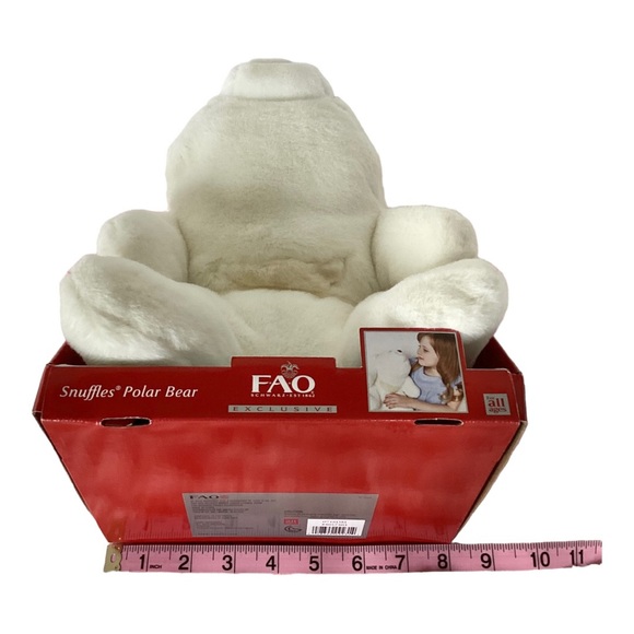 Gund Snuffles Polar Bear Plush Stuffed Animal New In Box FAO Schwartz - Picture 10 of 11